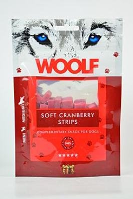 WOOLF pochoutka Soft Cranberry Strips 100g