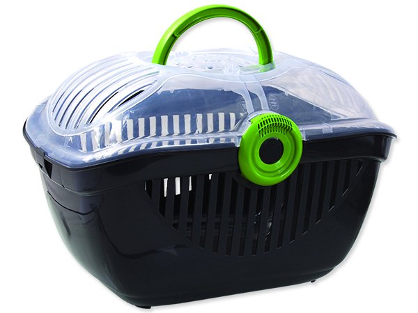 Magic Cat Přepravka Carrier šedo-zelená 48 x 36 x 32 cm