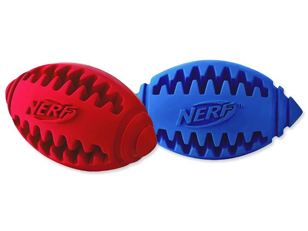 Hračka NERF rugby míč dentální gumový 12,7 cm
