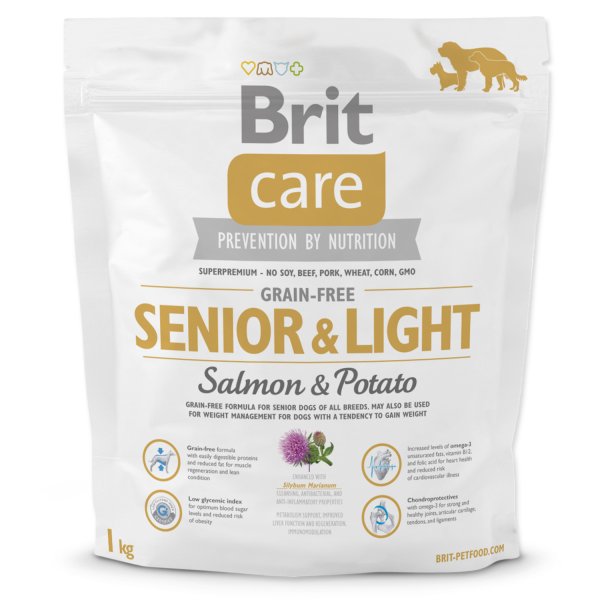 Brit Care Dog Grain-free Senior Salmon & Potato 1kg