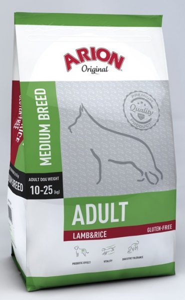 Arion Dog Original Adult Medium Lamb Rice 12kg