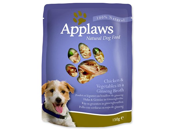 Kapsička APPLAWS dog chicken and mixed vegetables 150g