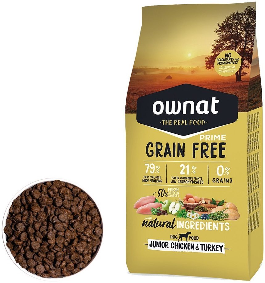 OWNAT GF PRIME DOG Junior Chicken & Turkey 12kg
