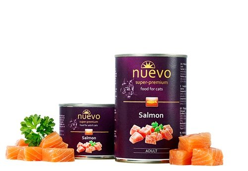 Nuevo kočka adult Losos konz. 200g
