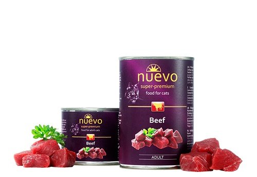 Nuevo kočka adult Hovězí konz. 200g