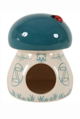 Domek pro hlodavce Houba modrá 11x11x14cm Zolux