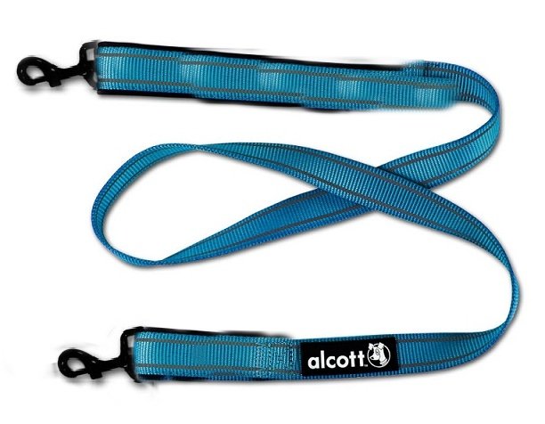 Vodítko Alcott refl. nastavitelné modrá L 2m
