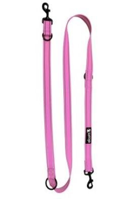 Vodítko Alcott refl. nastavitelné růžová L 2m