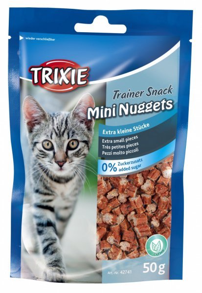 Trixie Trainer Snack MINI NUGGETS s tuňákem kuřecím & Catnipem 50 g
