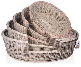 Proutěný košík ovál  Provence, 5ks 60-100cm