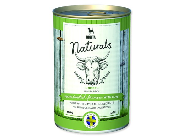 BOZITA Naturals konzerva Beef 410g