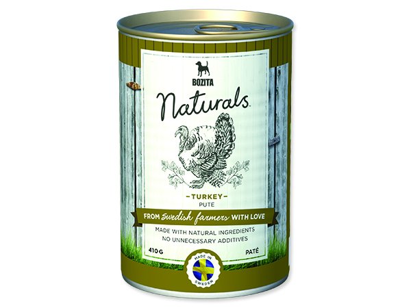 BOZITA Naturals konzerva Turkey 410g