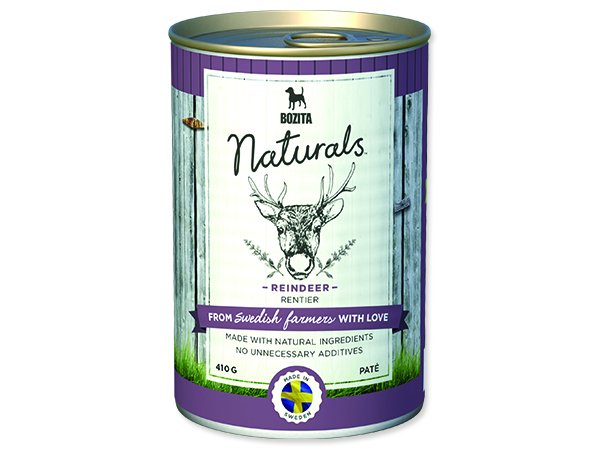 BOZITA Naturals konzerva Reindeer 410g