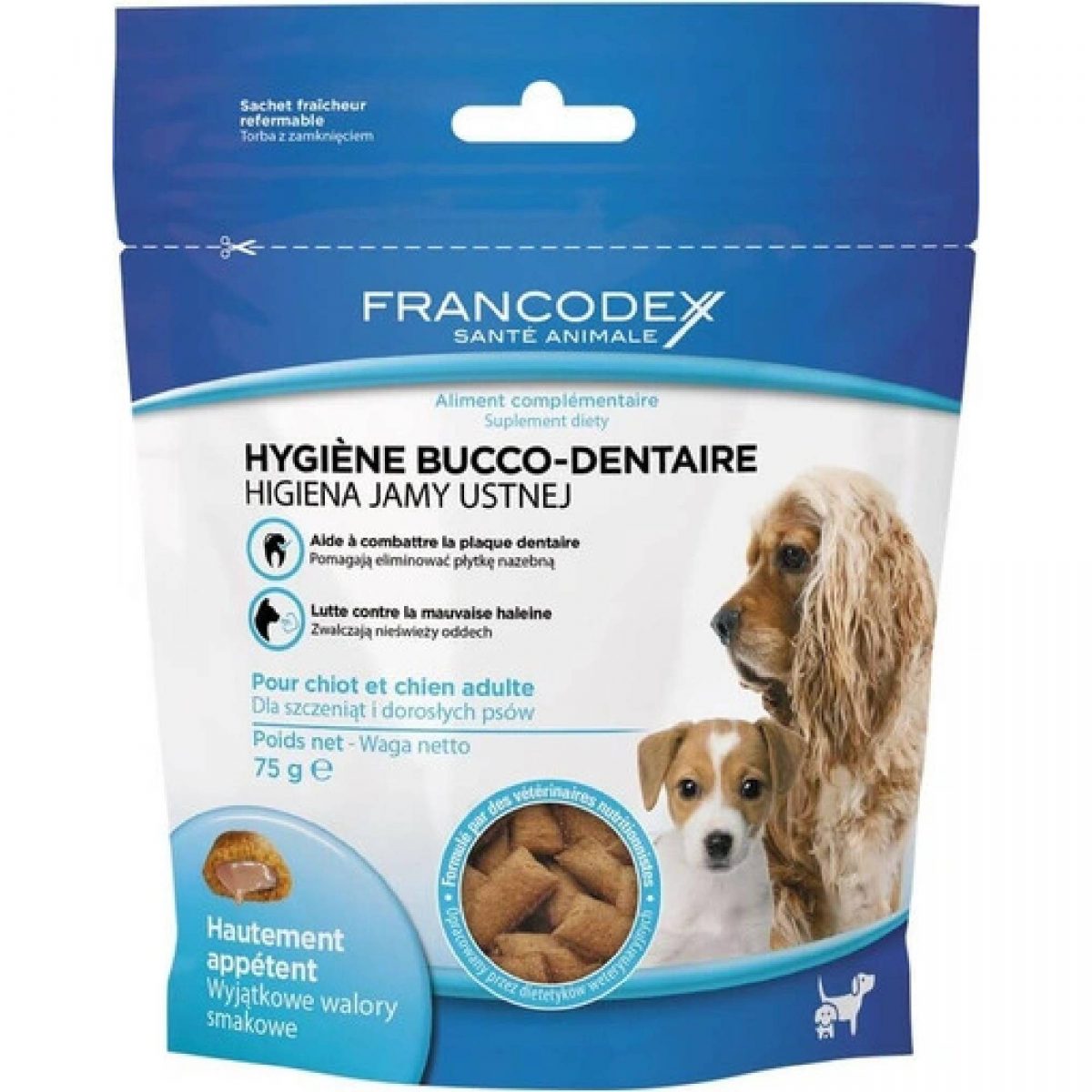 Francodex Pochoutka Breath Dental pes 75g