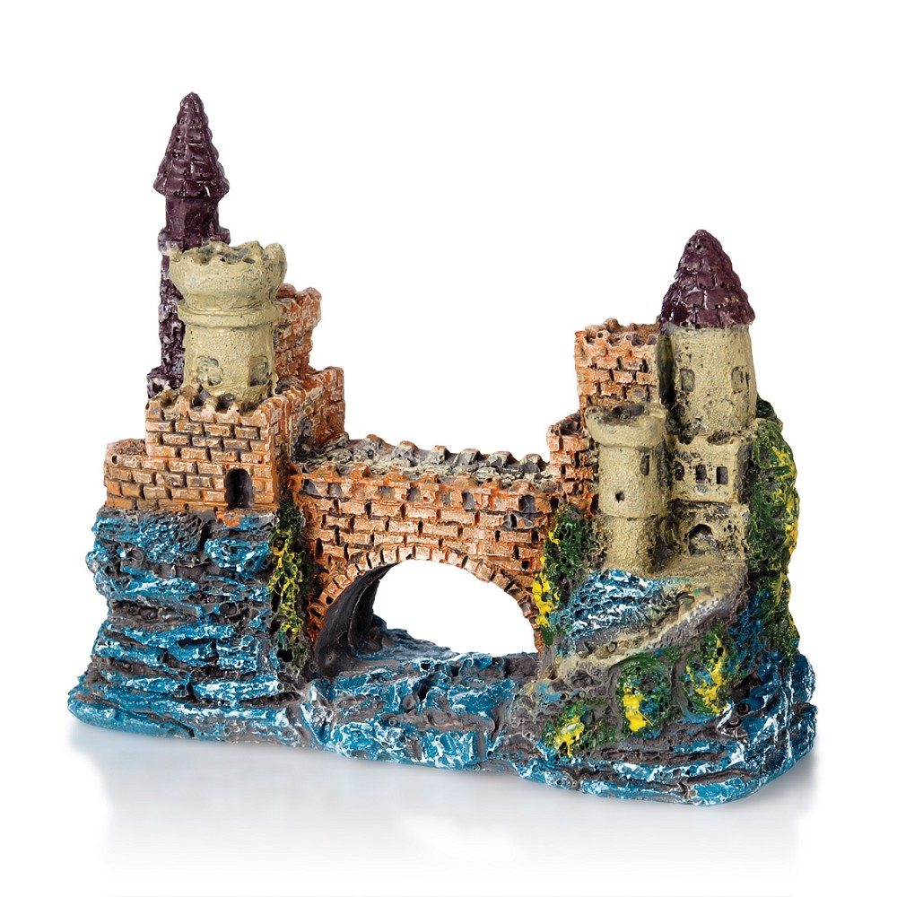 Akvarijní dekorace PO-040 Hrad s mostem