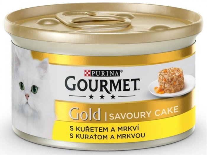 Gourmet Gold Savoury Cake s kuřecím a mrkví 85 g