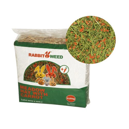 Rabbit Weed luční seno s mrkví 1 kg