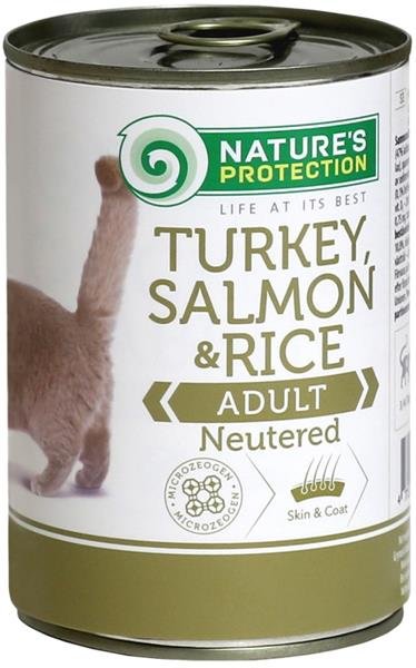 Natures Protection Cat konz.Neutered krůta/losos 400 g