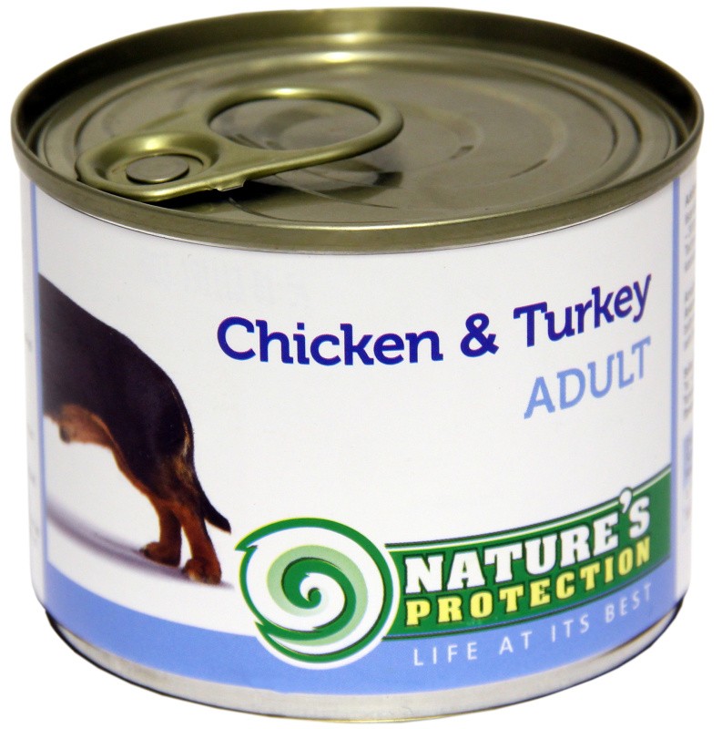 Natures Protection Dog konz.Adult kuře/krůta 200 g