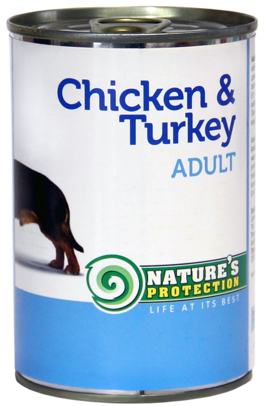 Natures Protection Dog konz.Adult kuře/krůta 400 g