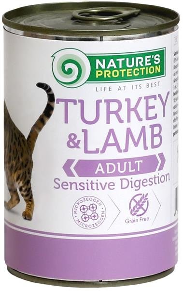 Natures Protection Cat konz.Sensitive krůta/jehně 400 g