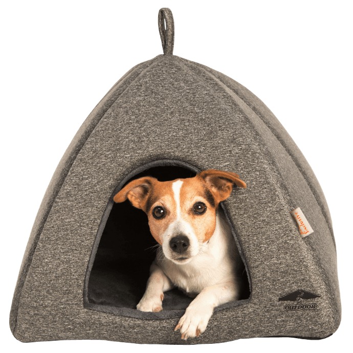 Iglú textil Sněženka LUX černý melír 45 x 45 x 38 cm