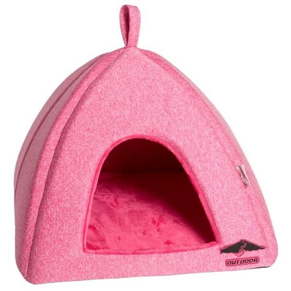 Iglú textil Sněženka LUX malina melír 45 x 45 x 38 cm