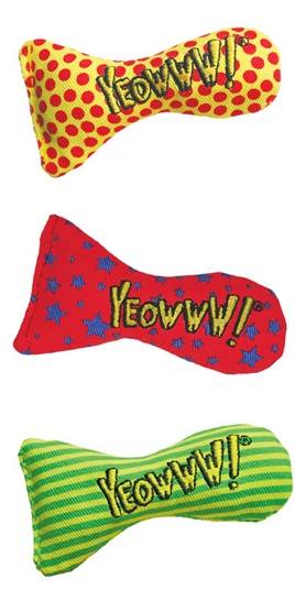 Hračka cat Yeowww ryba s catnipem RW tečky 7,5cm