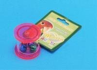 Hračka pták akryl Váleček s rolničkami MartyPet 5 x 5 cm