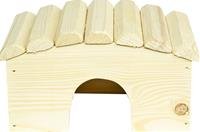 Domek dřevo křeček obloukovitá střecha Sedupa 18 x 12 x 11 cm