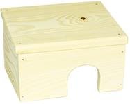 Domek dřevo králík šikmá střecha Sedupa 36 x 25 x 19 cm