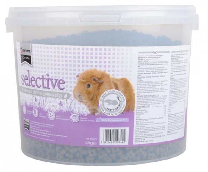 Supreme Science®Selective Guinea Pig - morče 3 kg kbelík