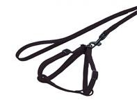 Postroj fretka, potkan nylon - černý Nobby