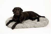 Polštář ovál bavl. Kost šedo/bílý 120 cm