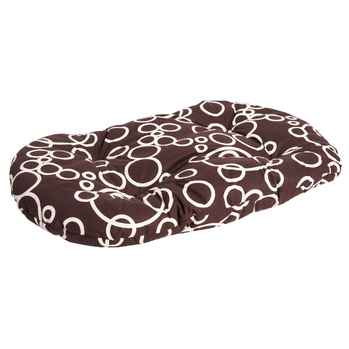 Polštář ovál bavl. Bednář hnědo/bílý 60 cm