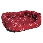 Pelech 8 hran bavl. Kost vínovo/bílý 70 cm