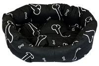 Pelech 8 hran bavl. Kost černo/bílý 45 cm