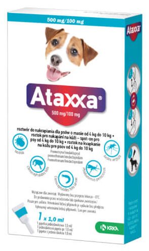 Ataxxa Spot-on Dog M 500mg/100mg 1x1ml