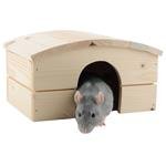 Domek dřevo morče obloukovitá střecha Sedupa 23 x 17 x 14 cm