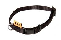 Obojek puppy nylon rozlišovací - černý B&F 1,00 x 20-35 cm