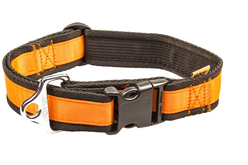 Obojek nylon oranžovo/černý B&F 4,00 - 43-74 cm