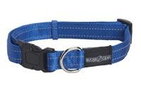Obojek nylon reflexní modrý Buster 2,5 x 45-65 cm