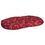 Polštář ovál bavl. Kost vínovo/bílý 100 cm