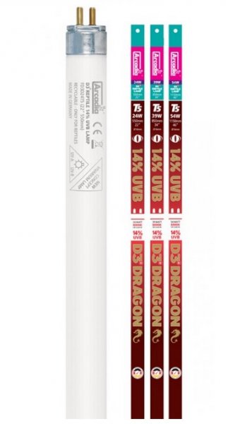 Arcadia D3+ DragonLamp 14% UVB T5 D3+ DragonLamp 39W 85 cm/16 mm