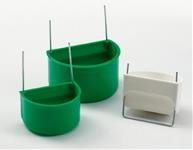 Krmítko/napáječka pták, půlkruh. zelené Duvo+ 5,5 cm