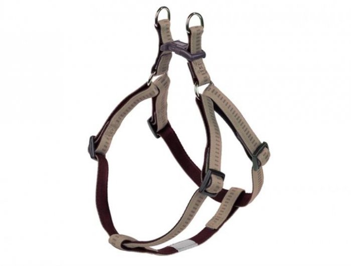 Postroj nylon soft Grip - béžový Nobby 2,0 x 50-72 cm