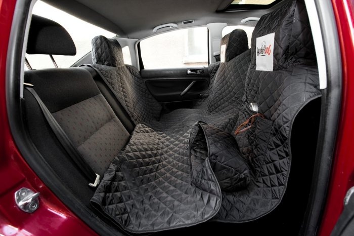 Reedog ochranný autopotah pro psy na zip - černý - M