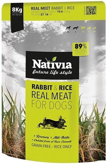 Nativia Real Meat Rabbit and Rice 8 kg