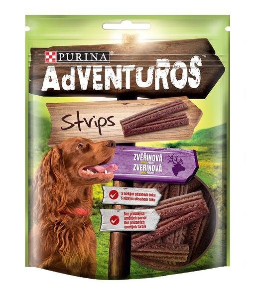 Adventuros snack dog - plátky se zvěřinou 90 g