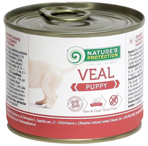 Natures Protection Dog konz.Puppy telecí 200 g